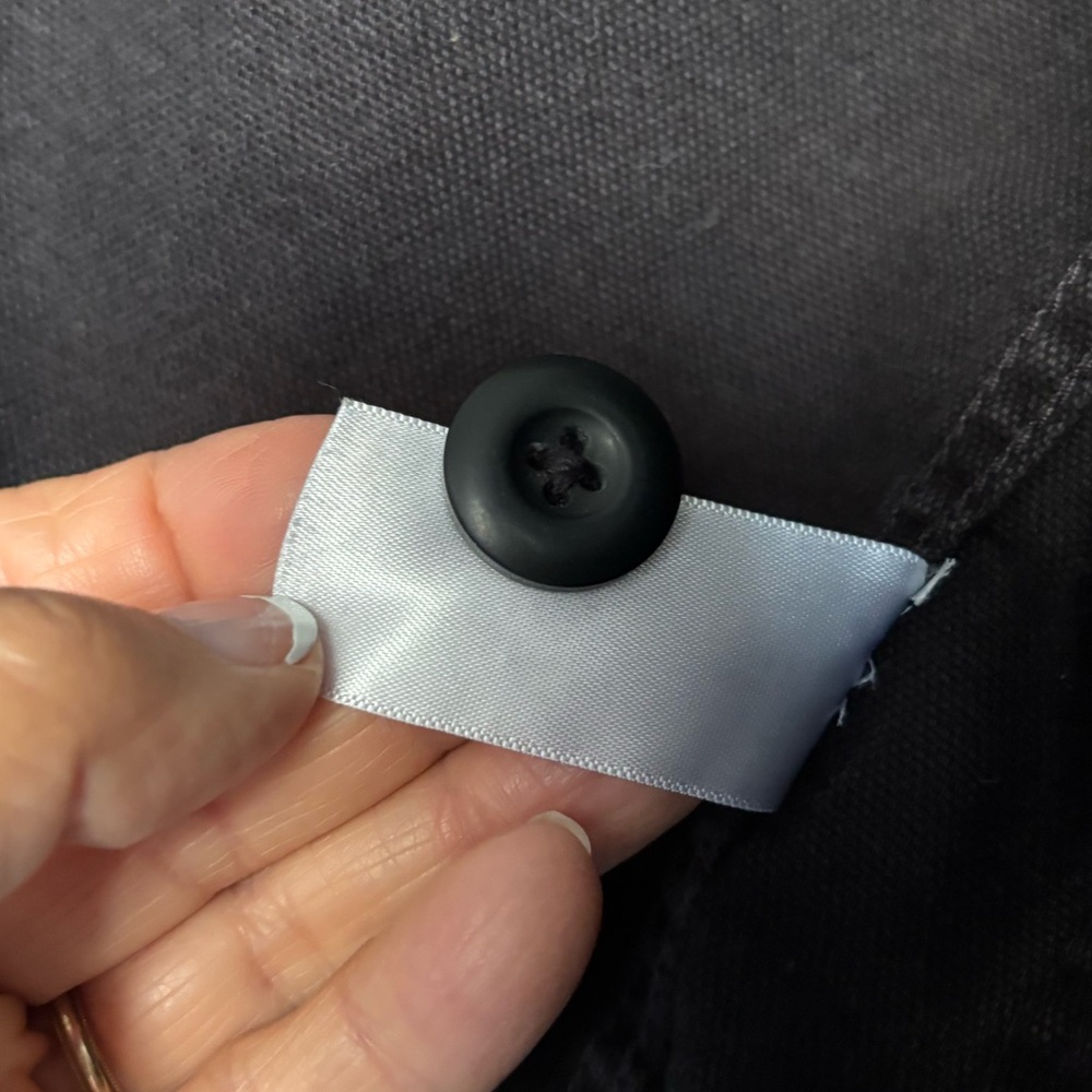 Everlane Cotton Canvas Chore Coat, Black/Charcoal, Classic, Buttoned,Women’s XXS - Picture 6 of 15